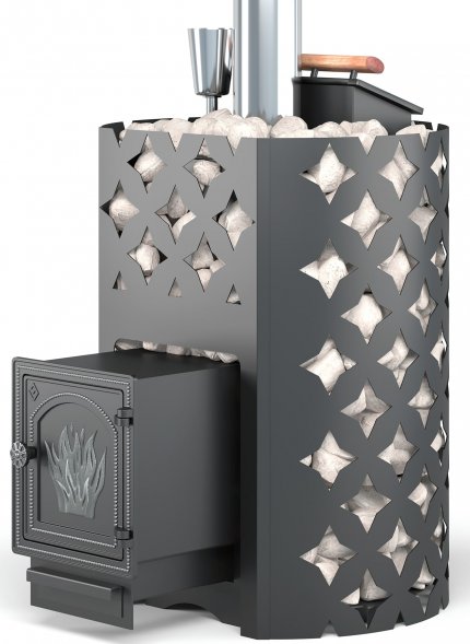 Чугунная печь для бани ЭТНА 18 (ДТ-4) Закрытая каменка