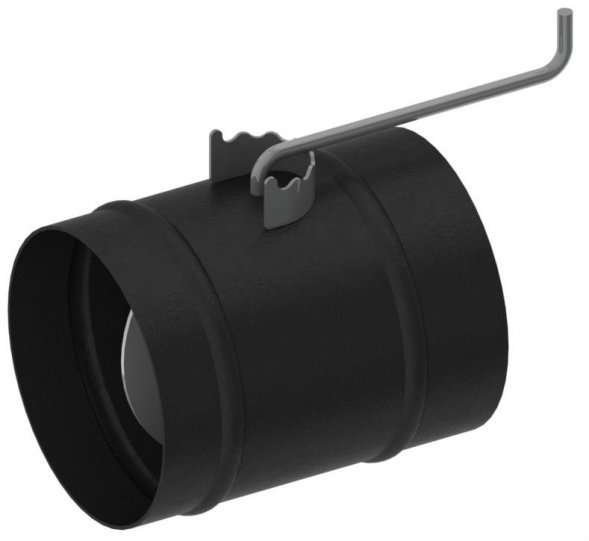 Шибер TMF ф200, 1,5мм, 08ПС, антрацит, прямой