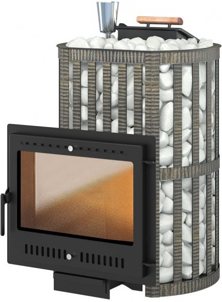  Печь ВЕЗУВИЙ Ураган Ковка 22 Панорама "М"