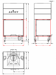 Каминная топка Астов П3С 7057