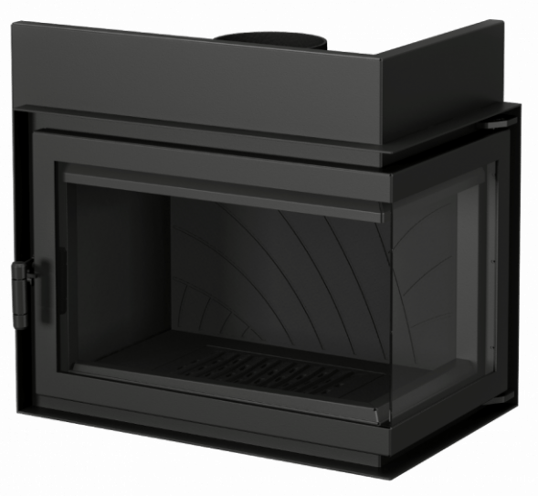 Каминная топка Echa Tech Font/700/R 14 кВт, 735/514/X, угловое стекло справа 