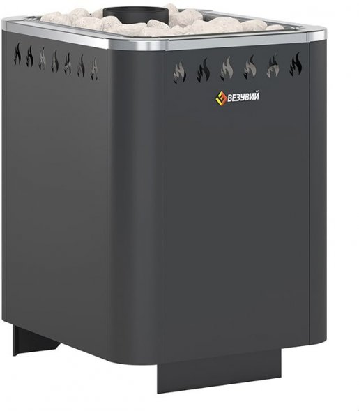 Дровяная печь для бани Везувий Русичъ 16 (ДТ-3) без выносного тоннеля 2022