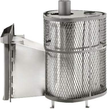Дровяная банная печь Ферингер Оптима в кожухе "Сетка" до 28 м³