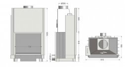 Каминная топка Hajduk VOLCANO Sh