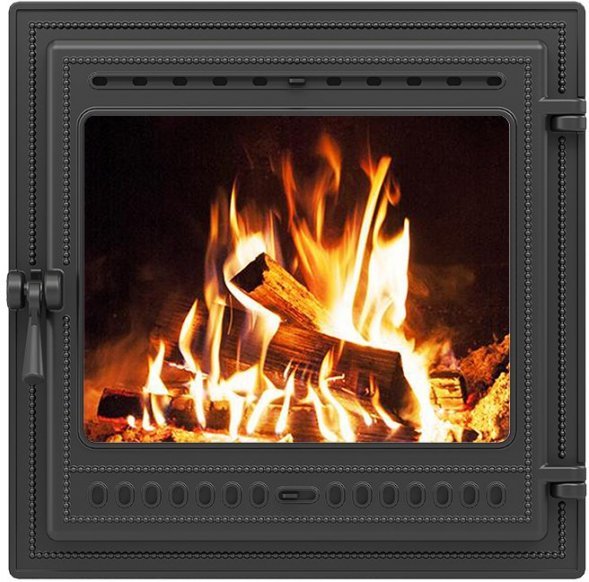 Дверка ВЕЗУВИЙ каминная 505 (Антрацит)