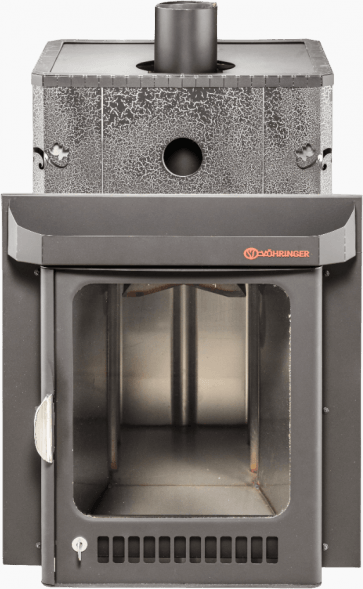 Дровяная банная печь Ферингер Квадра в кожухе &quot;Сетка&quot; до 25 м³