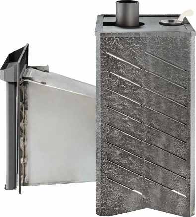 Дровяная банная печь Ферингер Квадра в кожухе &quot;Сетка&quot; до 25 м³