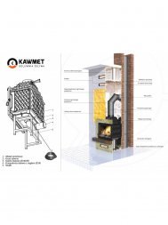 Каминная топка Kaw-Met W17 Dekor 16 кВт EKO