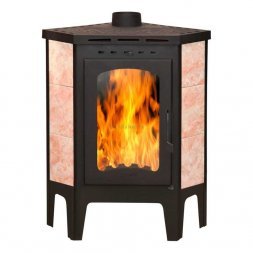 Печь-камин ЭкоКамин Бавария &quot;угловая&quot; с плитой