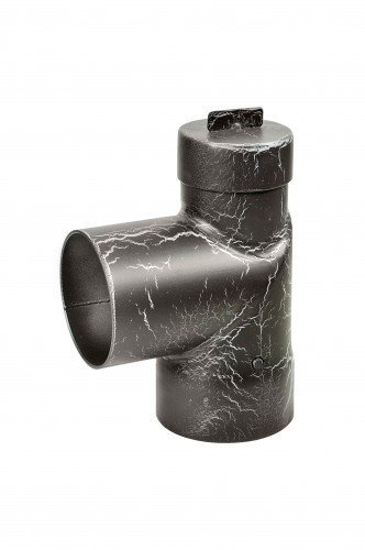 Дымоход отвод 90° с шибером и прочисткой Ферингер 