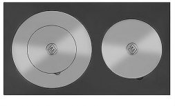 Усиленная плита двухконфорочная Везувий 4В