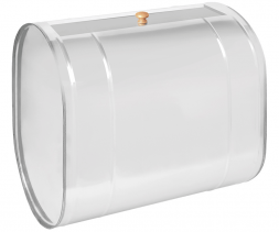 Бак нержавейка 60л под контур (Горизонталь, овальный) (AISI 439)