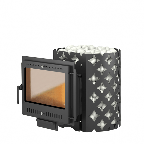 Чугунная печь для бани ЭТНА 24 (Панорама) &quot;М&quot;