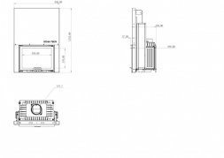 Каминная топка Echa Tech Font/700/G 14 кВт, гильотина