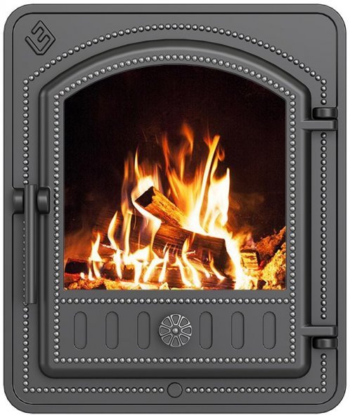 Дверка ВЕЗУВИЙ каминная 290 (Антрацит)