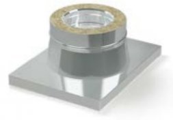 Переход с кирпичной кладки на утепленную трубу 