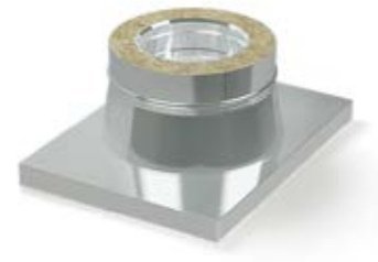 Переход с кирпичной кладки на утепленную трубу 