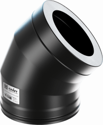 Сэндвич-колено 45° (316/0,8/эмаль)