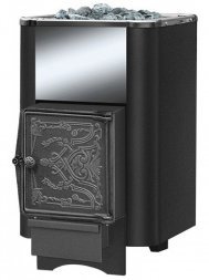 Чугунная печь Везувий Сенсация 16 Антрацит (ДТ-4) без выносного тоннеля