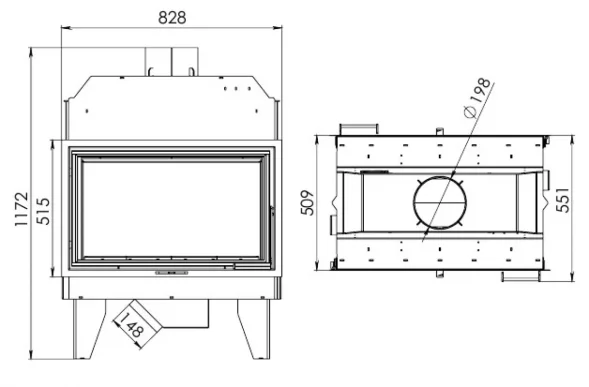 Каминная топка Мета-Бел Аврора C2