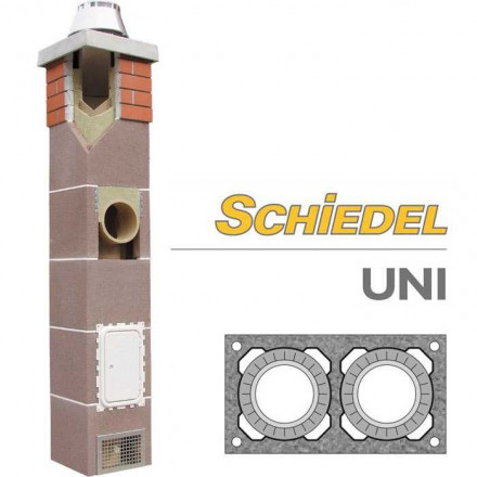 Двухходовой дымоход без вентиляции Schiedel UNI