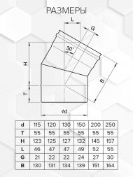 Колено Craft 30° (316/0,8/эмаль)