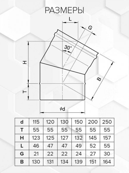 Колено Craft 30° (316/0,8/эмаль)