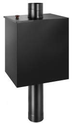 Бак BLACK на трубе 55л д.115 (Прямоуг.) (AISI 439)