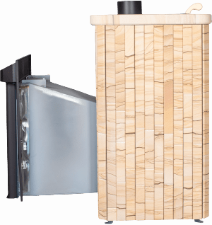 Дровяная печь Ферингер Квадра в ламелях до 25 м³