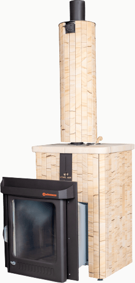 Дровяная печь Ферингер Квадра в ламелях до 25 м³