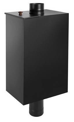 Бак BLACK на трубе 80л д.115 (Прямоуг.) (AISI 439)