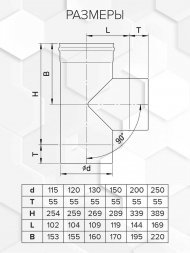 Тройник 90° Craft HF-P (316/0,8/эмаль)