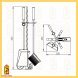 Набор для ухода за камином Мета НКА-13ч