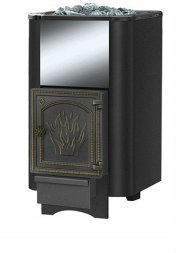Чугунная печь Везувий Сенсация 22 Антрацит (ДТ-4) без выносного тоннеля