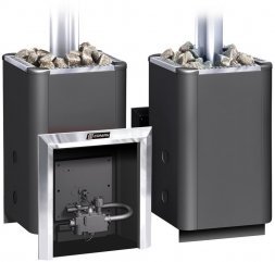 Газо-дровяная банная печь Уралочка 20 с автоматикой