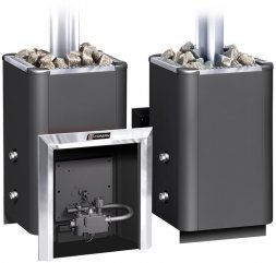 Газо-дровяная банная печь Уралочка 20 с автоматикой