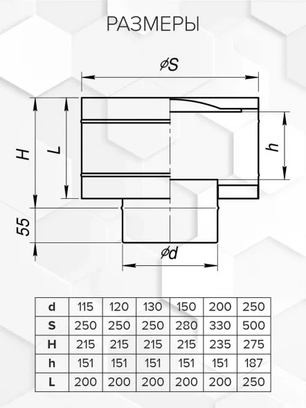 Дефлектор Craft (316/0,8/эмаль)