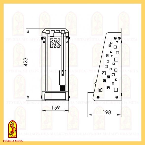 Набор для ухода за камином Мета НКА-20МД