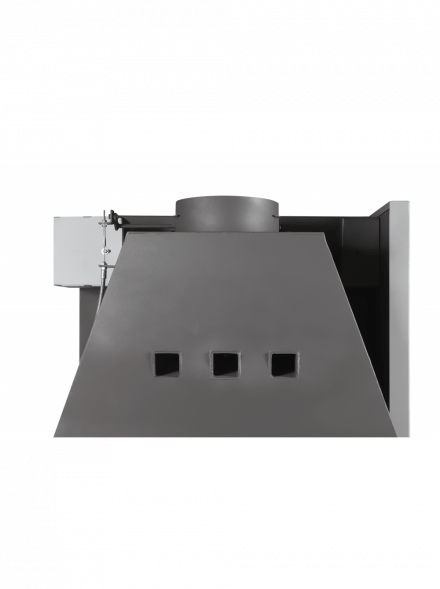 Каминная топка Экокамин Вега 800 TВ туннельная черный шамот