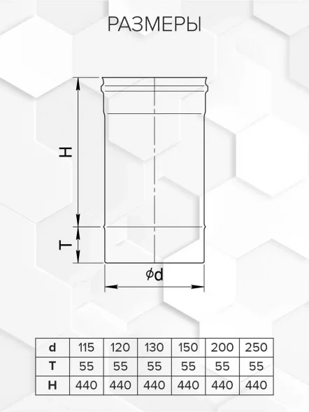 Труба 500 Craft HF-P (316/0,8/эмаль) 