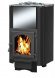 Дровяная печь для бани Везувий Сенсация 22 Антрацит (270) без выносного тоннеля