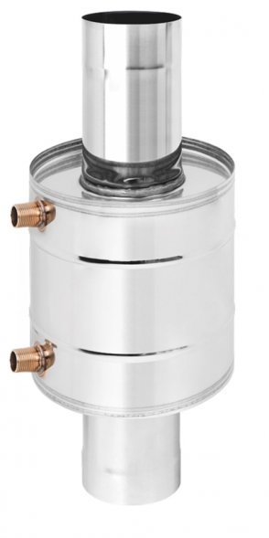 Теплообменник Везувий 6л на трубе штампованный (AISI 439)