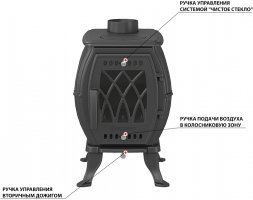 Печь-камин Везувий BX-05 "Антрацит"