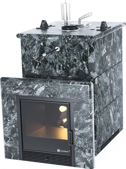 Печь для бани ИзиСтим Анапа в полноценном кожухе с закрытым верхом