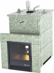 Печь для бани ИзиСтим Анапа в полноценном кожухе с закрытым верхом