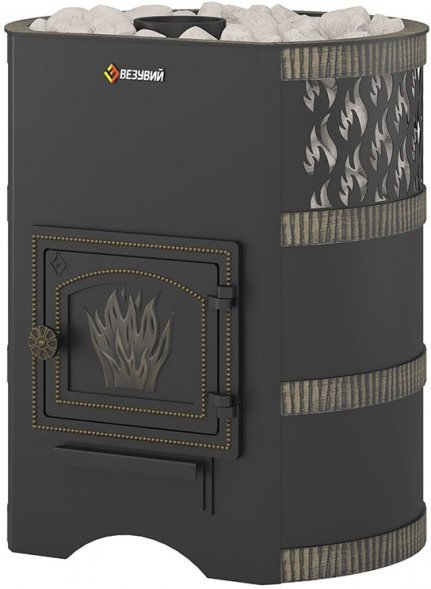 Печь для бани Везувий Лава 16 (ДТ-3) без выносного тоннеля 2022