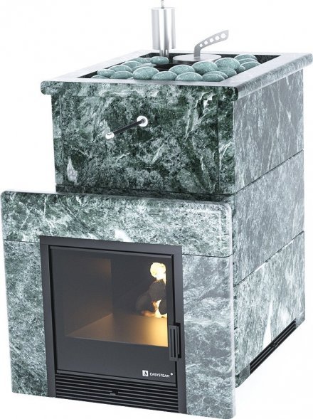 Печь для бани ИзиСтим Анапа в полноценном кожухе с открытым верхом