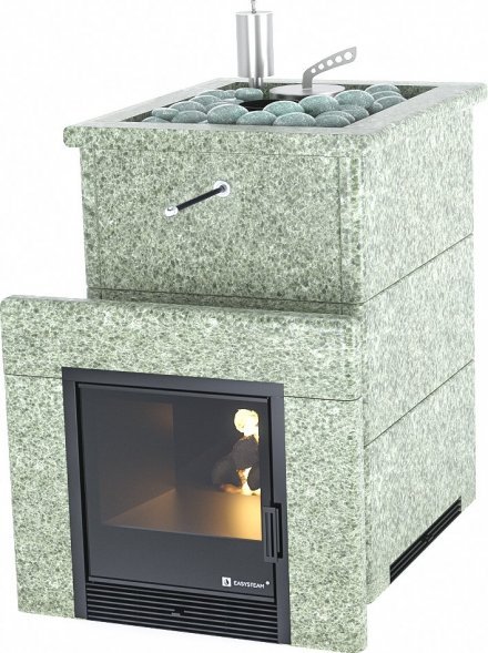 Печь для бани ИзиСтим Анапа в полноценном кожухе с открытым верхом