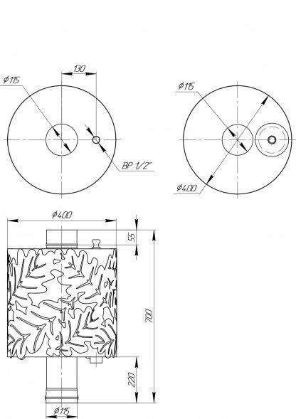 Бак на трубе Grill’D Dubravo 50л