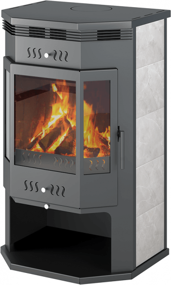 Печь-Камин Aston 12 кВт (200 м3) Призматик